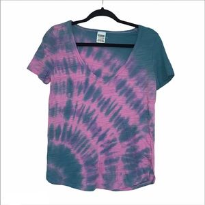 PINK by Victoria’s Secret tiedye vneck xs